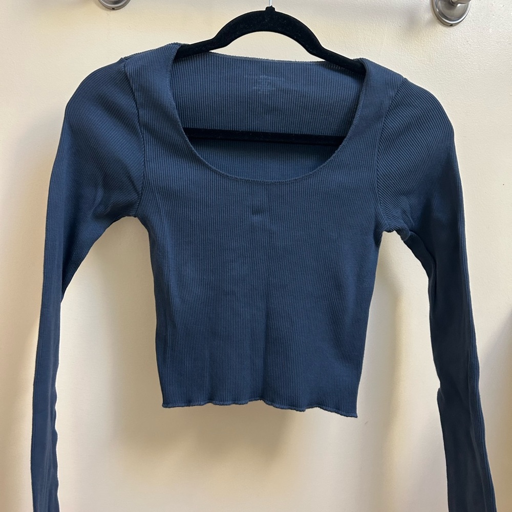 Navy Brandy Melville Long Sleeve